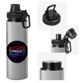 Pride , Metallic water bottle with safety cap, 850ml aluminum