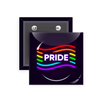 Pride , Κονκάρδα παραμάνα τετράγωνη 5x5cm
