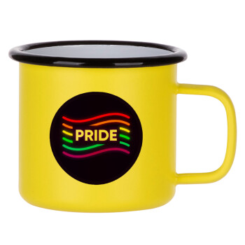 Pride , Metallic enamel MATT Yellow cup 360ml