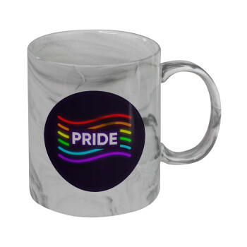 Pride , Mug ceramic marble style, 330ml