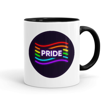Pride , Mug colored black, ceramic, 330ml