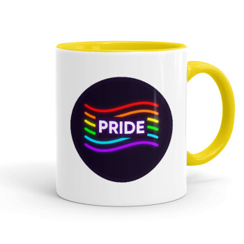 Pride , Mug colored yellow, ceramic, 330ml