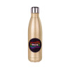 Glitter gold stainless steel thermos bottle, double-walled, 500ml