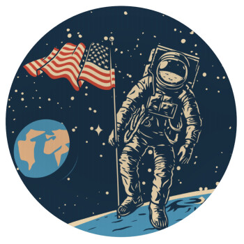The first man on the moon, Mousepad Round 20cm