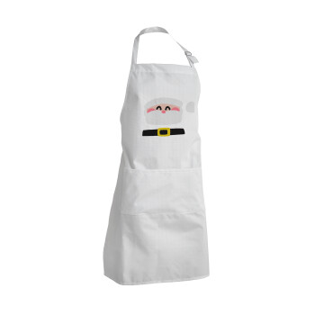 Simple Santa, Adult Chef Apron (with sliders and 2 pockets)
