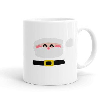 Simple Santa, Ceramic coffee mug, 330ml (1pcs)