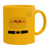 Ceramic coffee mug yellow