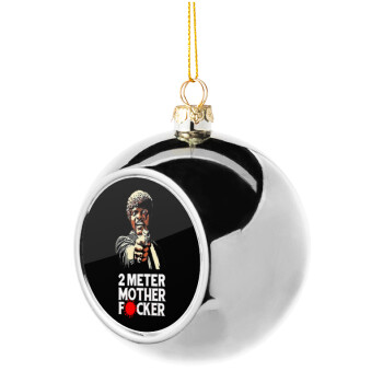 Pulp Fiction 2 meter mother f...r, Silver 8cm Christmas tree ball ornament