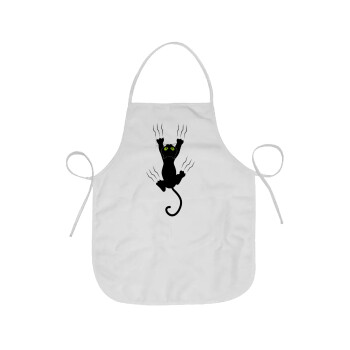cat grabbing, Chef Apron Short Full Length Adult (63x75cm)