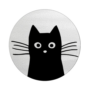 Μαύρη γάτα, Επιφάνεια κοπής γυάλινη στρογγυλή (30cm)