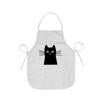 Black Cat, Chef Apron Short Full Length Adult (63x75cm)