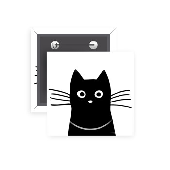Μαύρη γάτα, Κονκάρδα παραμάνα τετράγωνη 5x5cm