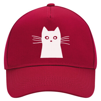 Black Cat, Adult Ultimate Hat RED, (100% COTTON DRILL, ADULT, UNISEX, ONE SIZE)