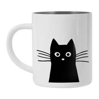 Black Cat, Mug Stainless steel double wall 300ml