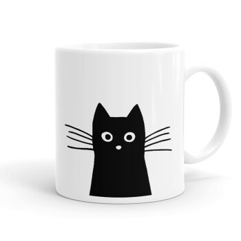 Black Cat, Ceramic coffee mug, 330ml (1pcs)