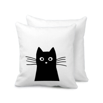 Black Cat, Sofa cushion 40x40cm includes filling