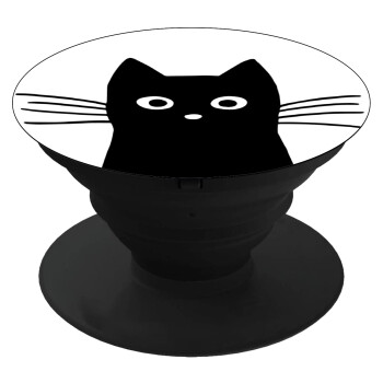 Μαύρη γάτα, Phone Holders Stand  Μαύρο Βάση Στήριξης Κινητού στο Χέρι