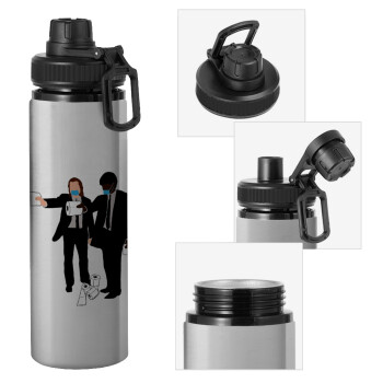 Pulp Fiction 3 meter away, Metallic water bottle with safety cap, 850ml aluminum