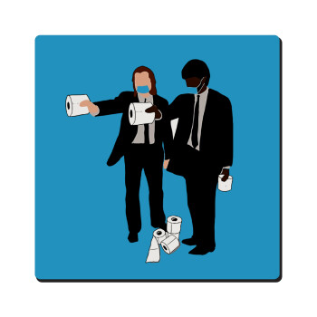 Pulp Fiction 3 meter away, Τετράγωνο μαγνητάκι ξύλινο 6x6cm