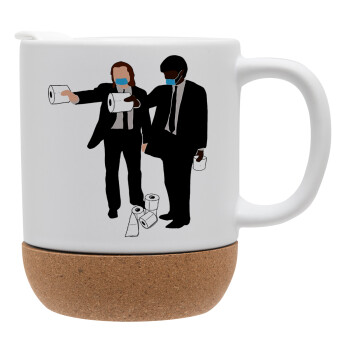 Pulp Fiction 3 meter away, Ceramic coffee mug Cork (MAT), 330ml (1pcs)