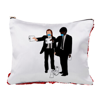 Pulp Fiction 3 meter away, Red sequin cosmetic bag