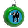 Green Christmas tree ornament bauble 8cm