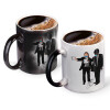 Color changing magic Mug, ceramic, 330ml when adding hot liquid inside, the black colour desappears (1 pcs)