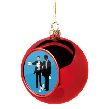 Pulp Fiction 3 meter away, Christmas tree ball Red 8cm