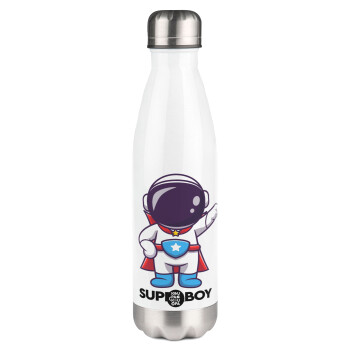 Little astronaut, Metal mug thermos White (Stainless steel), double wall, 500ml