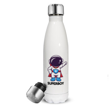 Little astronaut, Metal mug thermos White (Stainless steel), double wall, 500ml