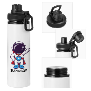Little astronaut, Metal water bottle with safety cap, aluminum 850ml