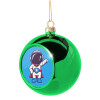 Green Christmas tree ornament ball 8cm