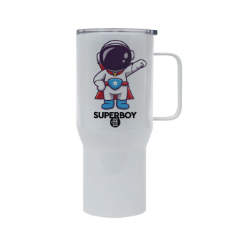 Little astronaut, Mega Stainless steel Tumbler with lid, double wall 750L