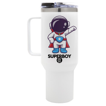 Little astronaut, Mega Stainless steel Tumbler with lid, double wall 1,2L