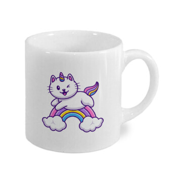 Cute cat unicorn, Κουπάκι κεραμικό, για espresso 150ml