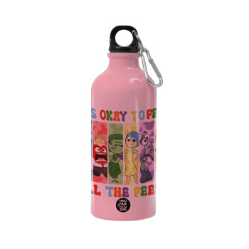 Inside Out It's Okay To Feel All The Feels , Water bottle 600ml