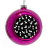 Purple Christmas tree ornament bauble 8cm