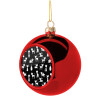 Christmas tree ball Red 8cm