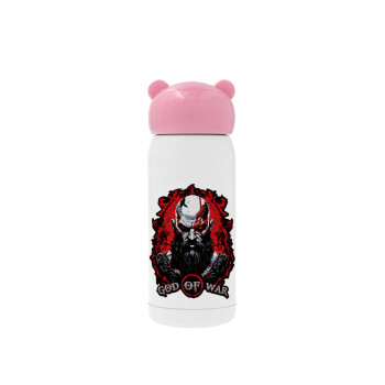 God of war, Pink stainless steel thermal flask, 320ml