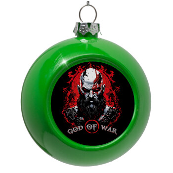 God of war, Green Christmas tree ornament bauble 8cm