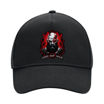 God of war, Adult Ultimate Hat BLACK, (100% COTTON DRILL, ADULT, UNISEX, ONE SIZE)