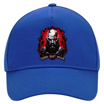 God of war, Ultimate Adult Hat BLUE, (100% COTTON DRILL, ADULT, UNISEX, ONE SIZE)