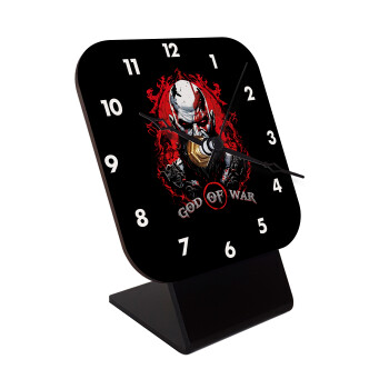 God of war, Επιτραπέζιο ρολόι ξύλινο με δείκτες (10cm)