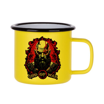 God of war, Metallic enamel MATT Yellow cup 360ml