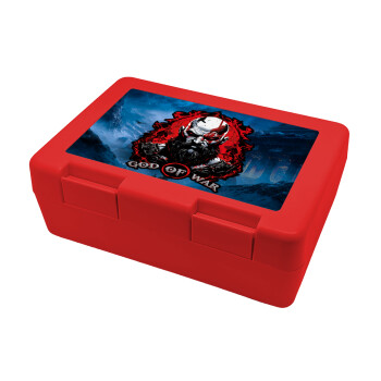 God of war, Children's cookie container RED 185x128x65mm (BPA free plastic)