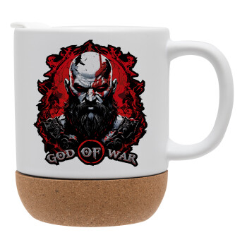 God of war, Ceramic coffee mug Cork (MAT), 330ml (1pcs)