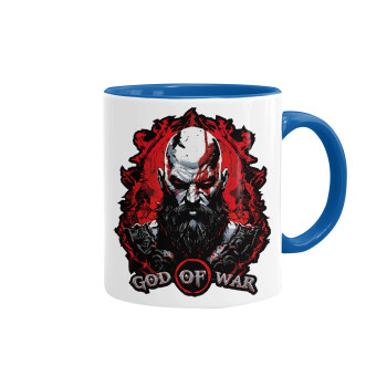 God of war, Mug colored blue, ceramic, 330ml