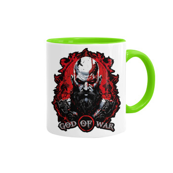 God of war, Mug colored light green, ceramic, 330ml