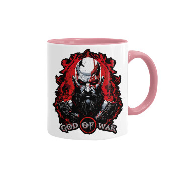 God of war, Mug colored pink, ceramic, 330ml