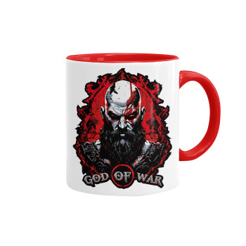 God of war, Mug colored red, ceramic, 330ml